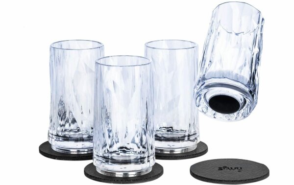 Magnet-Kunststoffgläser silwy SHOT 4er Set, Hightech