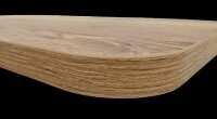 Lightweight tabletop VierTec 80 x 45 cm, col. oak look