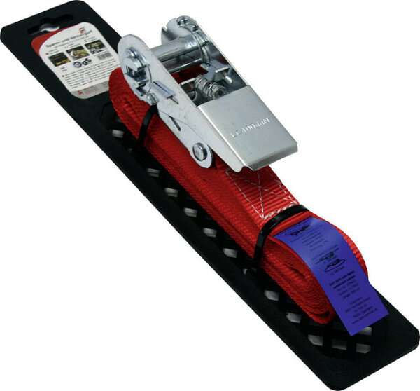 Spann- und Verzurrgurt IWH mit Ratsche 2,5 x 500 cm Inhalt 1 Stück Farbe rot