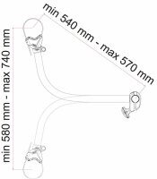 Barre de retenue Bike Block FIAMMA Pro S4 couleur aluminium