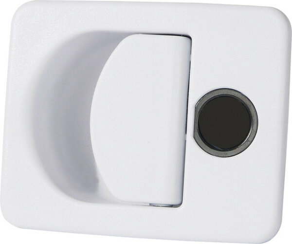 Recessed handle lock STS Oberholz Kubus, HSC/FF2 cyl. 24-38 mm external lock Fiat Bianco, internal lock black