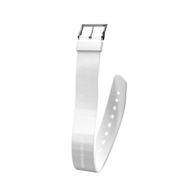 NFC - Silikonarmband THITRONIK Größe L, Farbe weiß