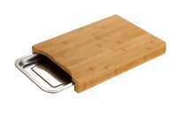 Bamboo chopping board WENKO with stainless steel bowl