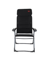 Chaise de camping CRESPO Air-Deluxe Compact, noir