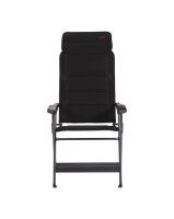 Chaise de camping CRESPO Air-Deluxe Compact, noir