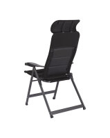 Chaise de camping CRESPO Air-Deluxe Compact, noir