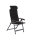 Chaise de camping CRESPO Air-Deluxe Compact, noir