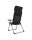 Chaise de camping CRESPO Air-Deluxe Compact, noir