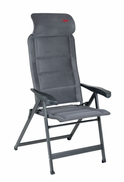 Chaise de camping CRESPO Air-Deluxe Compact, gris