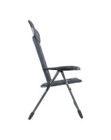 Chaise de camping CRESPO Air-Deluxe Compact, gris