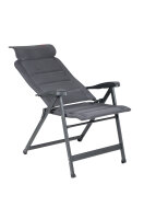 Chaise de camping CRESPO Air-Deluxe Compact, gris