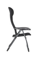Chaise de camping CRESPO Air Deluxe, noir