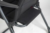 Chaise de camping CRESPO Air Deluxe, noir
