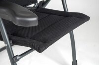 Chaise de camping CRESPO Air Deluxe, noir