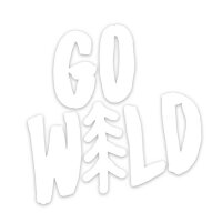 Car sticker Adventure Shop Go Wild white