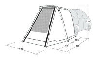 Tailgate tent Outwell Sandcrest S color green