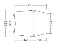 Tailgate tent Outwell Sandcrest S color green