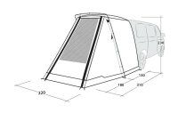 Tailgate tent Outwell Sandcrest L color green