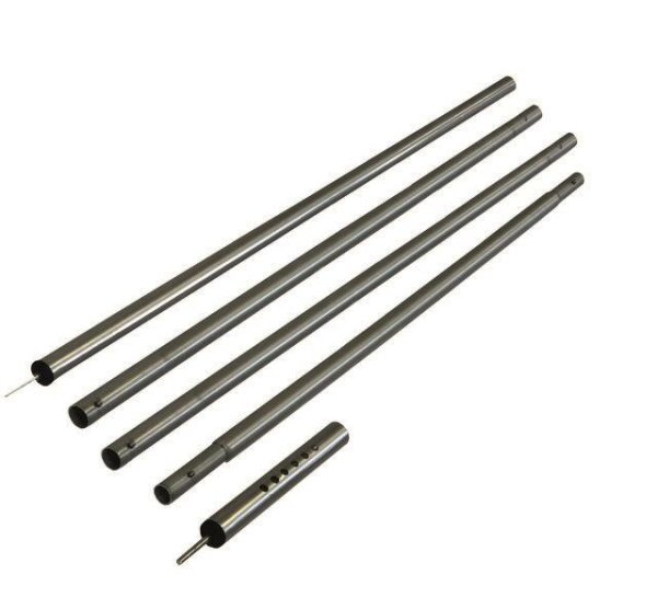 Tension pole BENT aluminium 243 - 249 cm