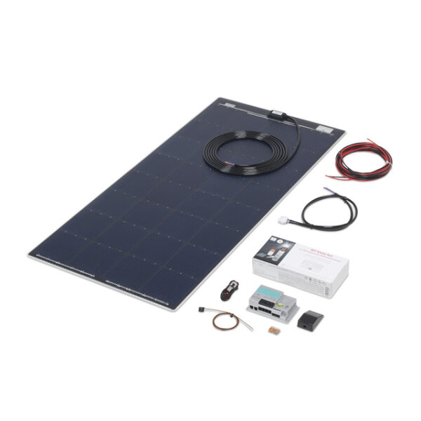 Complete solar system BÜTTNER ELEKTRONIK Flat-Light MT 120 FL, 120 W