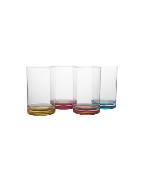 Water glass Rainbow gimex set of 4, 320 ml