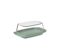 Butter dish MEPAL w/ clear lid col. Nordic sage