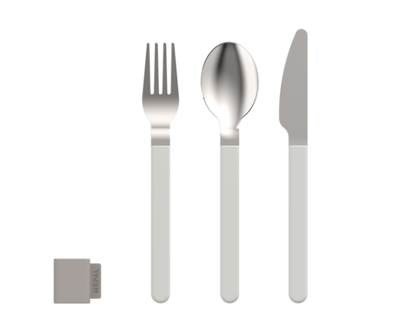 Cutlery set MEPAL Silueta 3 pcs., col. Nordic white