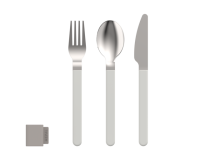 Cutlery set MEPAL Silueta 3 pcs., col. Nordic white