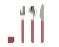 Cutlery set MEPAL Silueta 3 pcs., col. vivid mauve