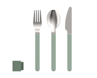 Cutlery set MEPAL Silueta 3 pcs., col. Nordic sage