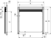 Dometic window blind DB3H pleated 1385 x 800 mm Colour creme-white