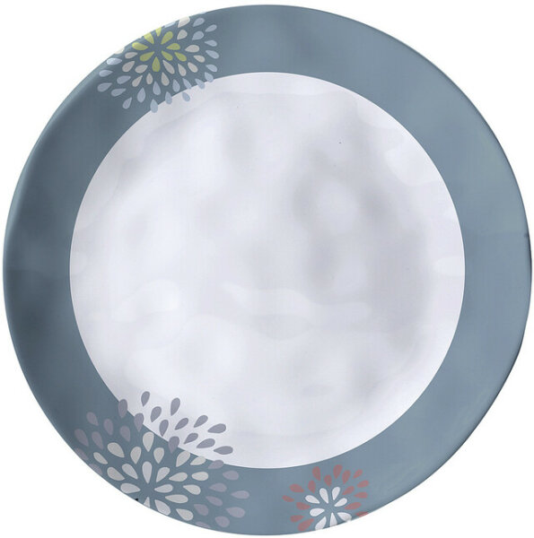 Melamine Brunner dinner plate Belfiore diam. 25 cm Colour white / blue / grey