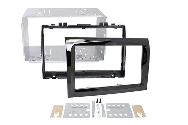Cadre de montage 2-DIN Premium RTA pour Fiat/Citroën/Peugeot à partir de 2006, noir