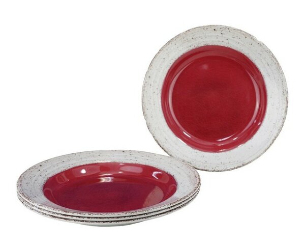 Lot assiet. creuses mél. Gimex Casa Terracotta 4-pcs. terracotta gris