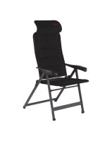 Chaise de camping CRESPO Air Deluxe Compact noir