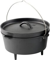 Dutch Oven 8,2 l Robens Casserole avec couvercle Noir