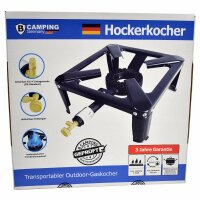 Transportabler Outdoor Gaskocher mit G1/4"...