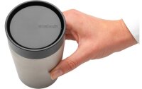 Brabantia Thermobecher Make & Take 200 ml, Dunkelgrau/Silber