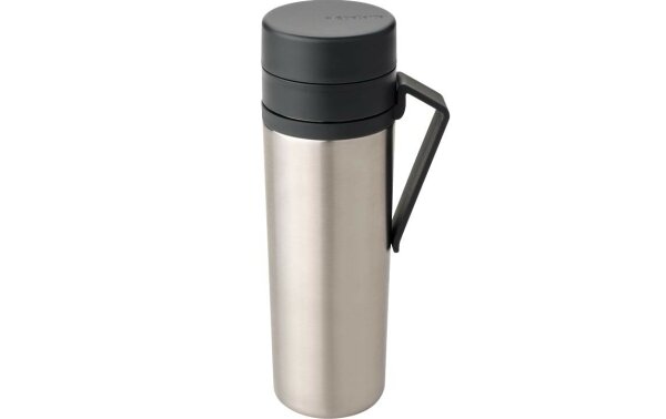 Brabantia Thermosflasche Make & Take 500 ml, Dunkelgrau/Silber