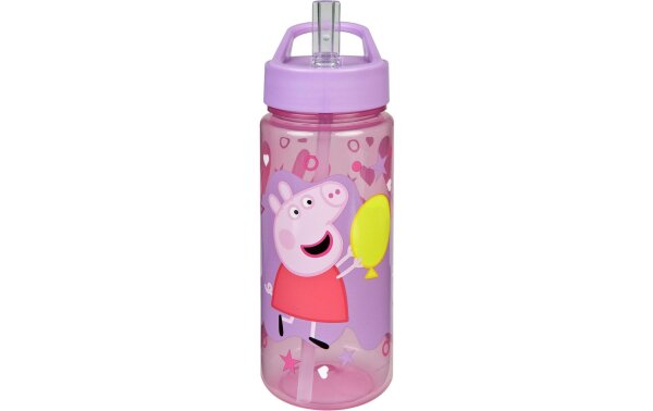 Scooli Trinkflasche Peppa Pig 500 ml, Pink/Rosa/Rot