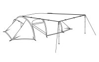 Robens Sonnensegel Tarp 3 x 3 m Rechteck