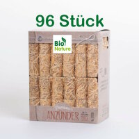 Premium Anzündwolle BioNature Holzwolle 96 Stück