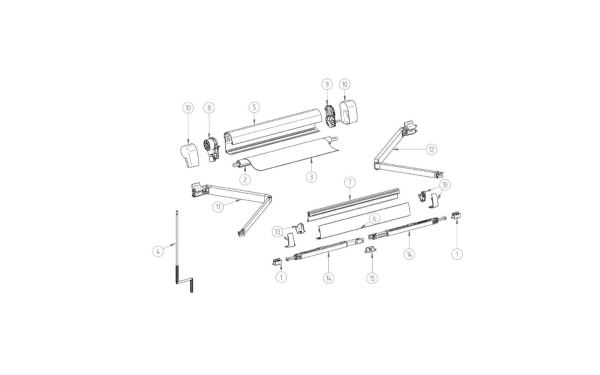 Thule Markisenkurbel passend zu Thule Omnistor 5102