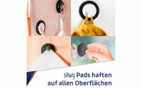 silwy® Magnet-Pads 6,5 cm 4er Set schwarz