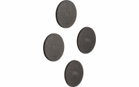 silwy® Magnet-Pads 6,5 cm 4er Set schwarz