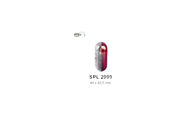Jokon SPL 2000 Umrissleuchte rot weiß 12 bis 24 V mit Abstandsockel