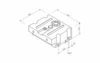 Wassertank 45 Liter  55 x 48,5 x 21,5 cm