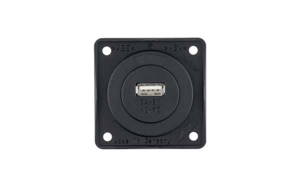 Berker Integro  USB-Ladestecker 3 A  5 V Grau glänzend