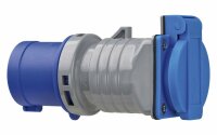 Brennenstuhl CEE Adapter 240V 16A auf Schuko 3 polig grau blau