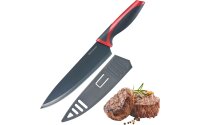 Westmark Chefmesser Klinge 20 cm schwarz/rot